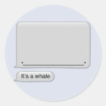 Es pegatina de la ballena