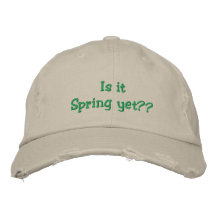 ¿Es primavera todavía? casquillo Gorras De Beisbol Bordadas