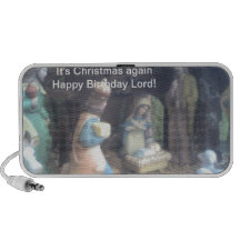 Es señor Doodle del feliz cumpleaños del navidad o Altavoz De Viaje