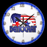 Es siempre tiempo de Demócrata en reloj por Valxar reloj de pared