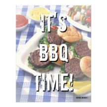 Es tiempo del Bbq, barbacoa del verano Comunicado Personalizado