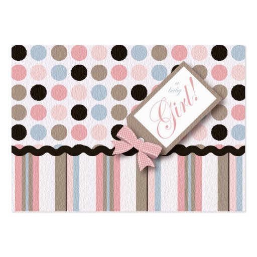 ¡Es un chica! Gracias Notecard Tarjeta De Negocio
