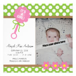 ¡Es un chica! invitación del bebé