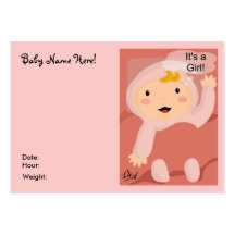 ¡Es un chica!!! Tarjeta del perfil Plantilla De Tarjeta De Visita