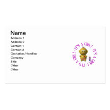 ¡Es un chica! Tarjetas Personales