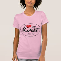 ¡Es un gato! Amo mi Korat Camisetas