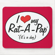 ¡Es un perro! Amo mi Rata-UNO-Pap Alfombrilla De Raton