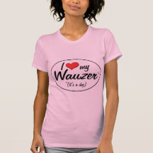 ¡Es un perro! Amo mi Wauzer Camisetas