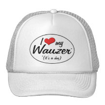 ¡Es un perro! Amo mi Wauzer Gorros Bordados
