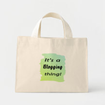 ¡Es una cosa blogging! Bolsa Lienzo