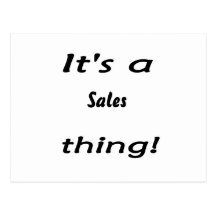 ¡Es una cosa de las ventas! Tarjeta Postal