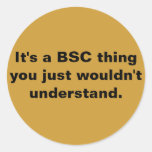 Es una cosa del BSCA que usted apenas no entenderí Etiqueta