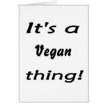 ¡Es una cosa del vegano! Tarjetas