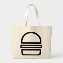 ¡Es una hamburguesa! (Tote enorme) Bolsas