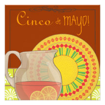 Es una invitación de la fiesta del fiesta de Cinco