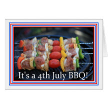 Es una invitación del Bbq del 4 de julio Felicitación