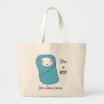 Es una nueva invitación del nacimiento del bebé de bolsas