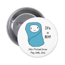 Es una nueva invitación del nacimiento del bebé de pin