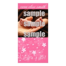 Es UNA TARJETA de la FOTO del CHICA Tarjetas Personales Con Fotos