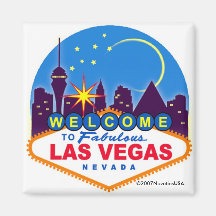 ¡Es Vegas, bebé! Imán De Nevera