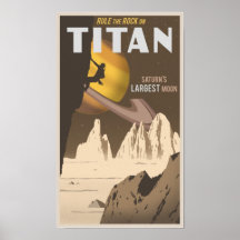 Escalada en titán, una luna de Saturn Impresiones