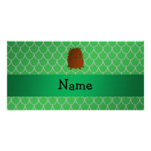 Escalas conocidas personalizadas del dragón verde  tarjeta fotografica personalizada