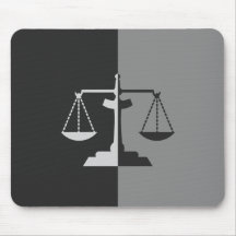 Escalas de la justicia alfombrillas de raton