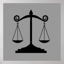Escalas de la justicia impresiones