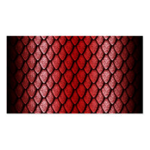 Escalas rojas del dragón tarjeta de negocio