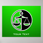 Escalas verdes de la justicia poster