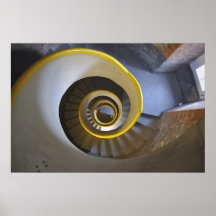 Escalera helicoidal circular en los Hel Polonia Posters
