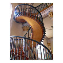 Escalera milagrosa, capilla Santa Fe de Loretto Tarjeta Postal