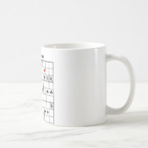 escalera real de los diamantes del cardoku taza
