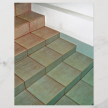 Escaleras de la piscina tarjeta publicitaria