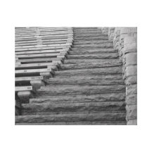 Escaleras de tres vías lienzo envuelto para galerías