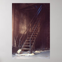 Escaleras del acceso del tejado impresiones
