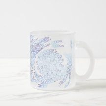Escamas escarchadas tazas