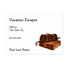 Escapes de las vacaciones tarjeta de negocio