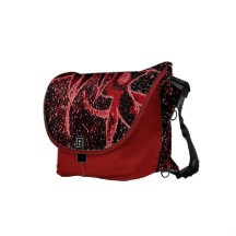 Escaramujos de la bolsa de mensajero en rojo bolsa de mensajería