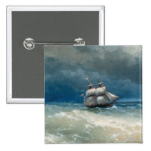 Escena costera con aguas tempestuosas Ivan Aivazov Pins