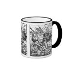 Escena de batalla tazas de café