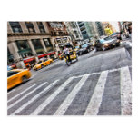 Escena de la calle de NYC tarjetas postales