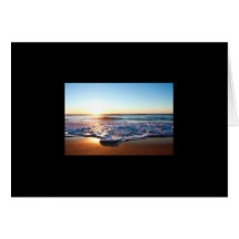 Escena de la playa tarjeta