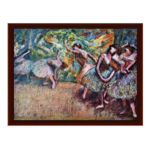 Escena del ballet de Edgar Degas Postal
