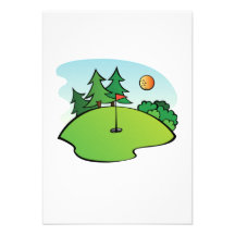 Escena del golf anuncios  