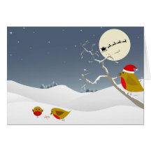 Escena del invierno/del navidad tarjeta