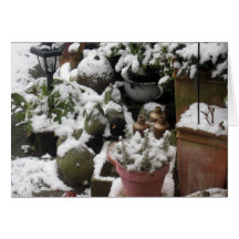 escena del invierno tarjetas