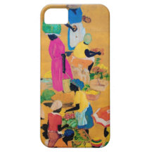 Escena del mercado de Grenada iPhone 5 Case-Mate Cárcasa