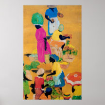 Escena del mercado de Grenada Posters