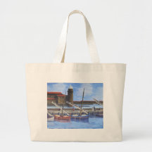 Escena del puerto bolsa